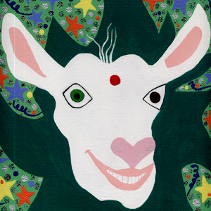 Psychedelic Goats 3d wallpaper
