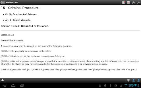 Alabama Code (AL State Laws) Screenshots 12