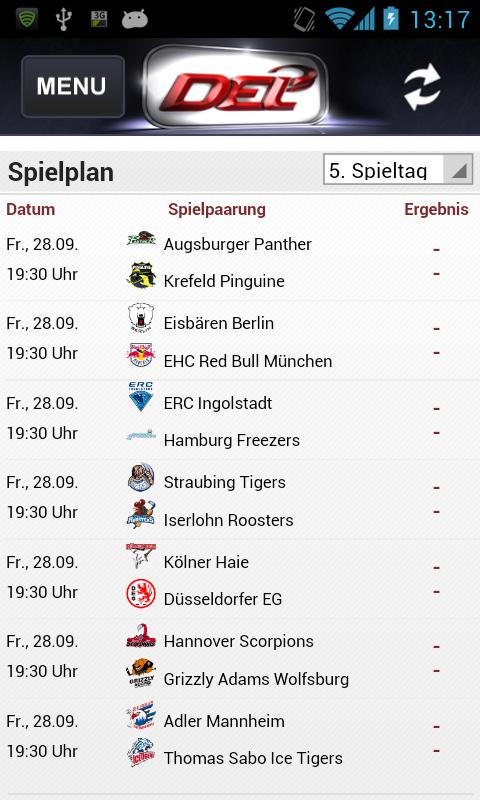 DEL - Deutsche Eishockey Liga Screen 2
