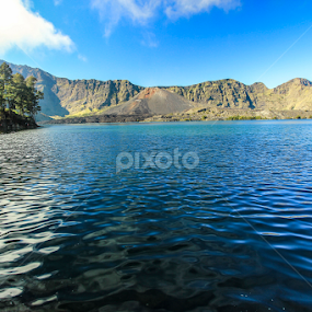 Segara Anak Lake  by Nandy Photograf - Landscapes Mountains & Hills