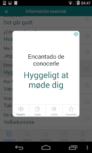 Danés Traducción con Audio Screen 3