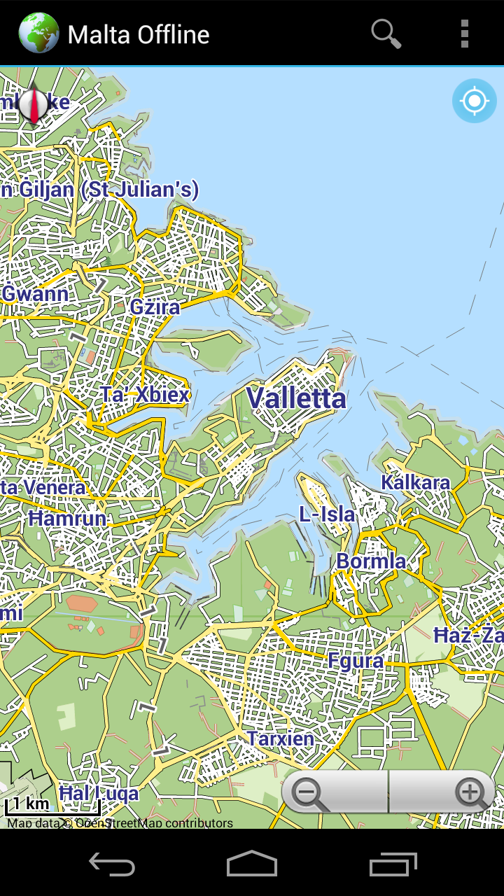 Offline Map Malta Gozo Comino Screen 2