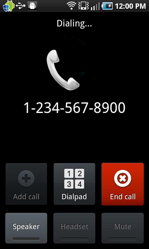 Call Back Screen 2