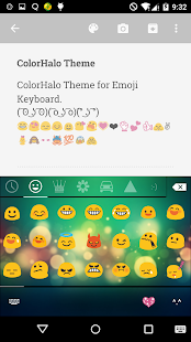 Free Color Halo Emoji Keyboard Skin APK for PC