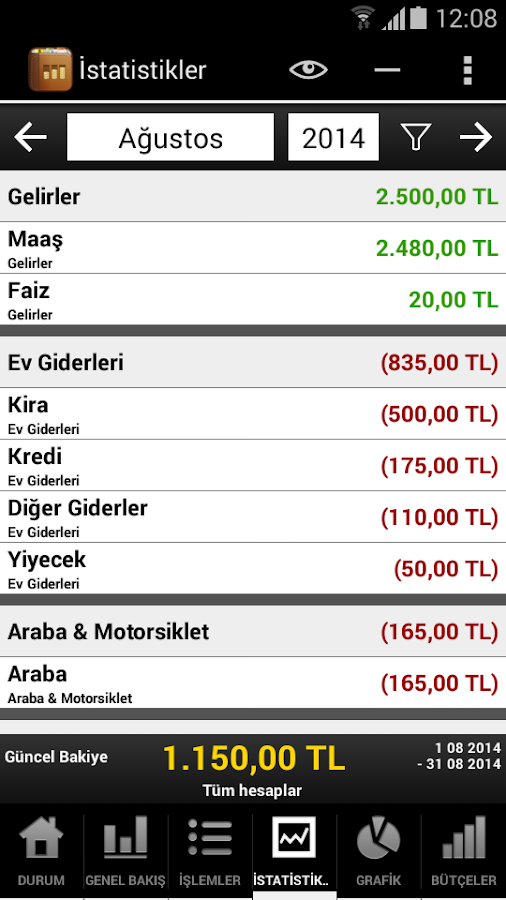 Hesap Cüzdanım - screenshot