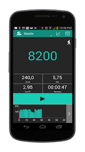 Captura de pantalla de la aplicacion Android StepOn-Pro Step Tracker