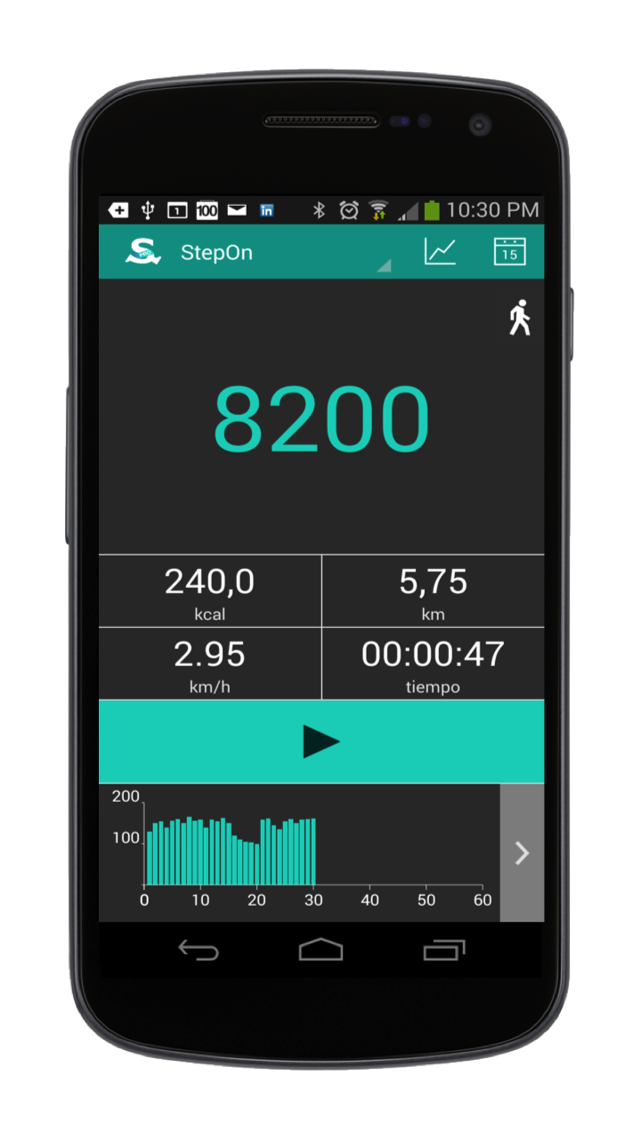 Android application StepOn-Pro Step Tracker screenshort