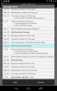 Catholic Calendar: Universalis