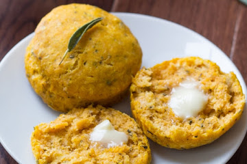 Healthy Pumpkin Biscuits with Sage