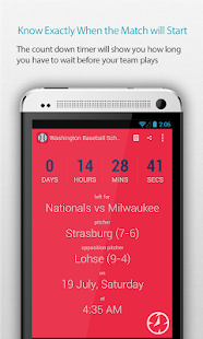 Washington Baseball Schedule Screenshots 0