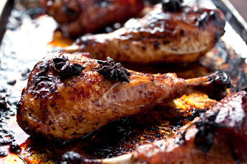 Roasted Turkey Drumsticks With Star Anise and Soy Sauce