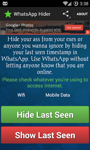 Whatsapp Last Seen Hider