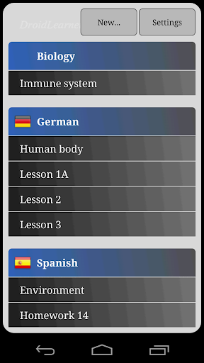 DroidLearner - FlashCards Free