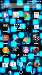 Xperien Theme Neon Blue poster 8