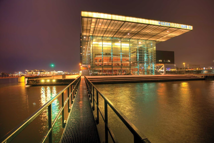 The Muziekgebouw (Concert Hall) in Amsterdam, Netherlands.