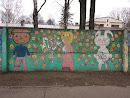 Wall Painting - Forest Family