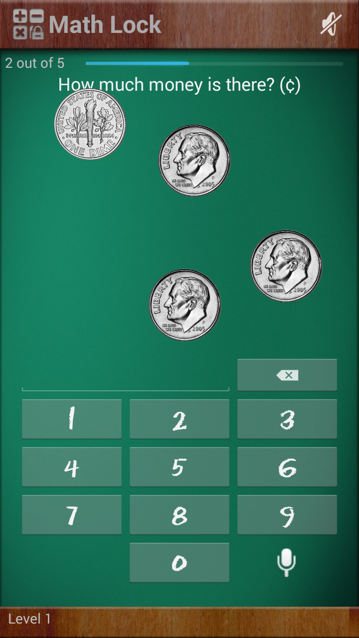 Math Lock (second grade) Screen 3