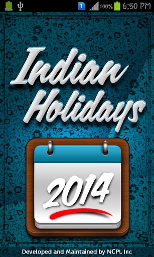 Pro Indian Holidays List 2014