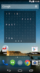 Holo Text Clock v2.1 APK