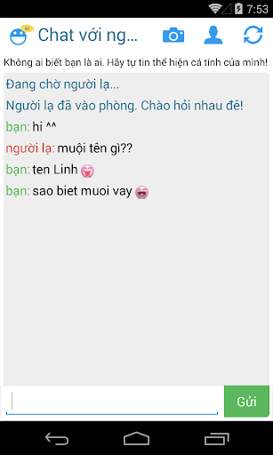 Chat với người lạ