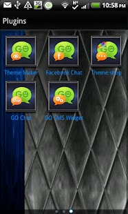 GO SMS - Cobalt Merge Screenshots 4