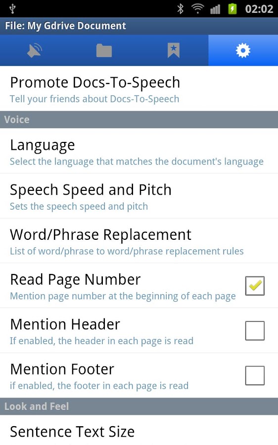    Pdf to Speech Pro- screenshot  