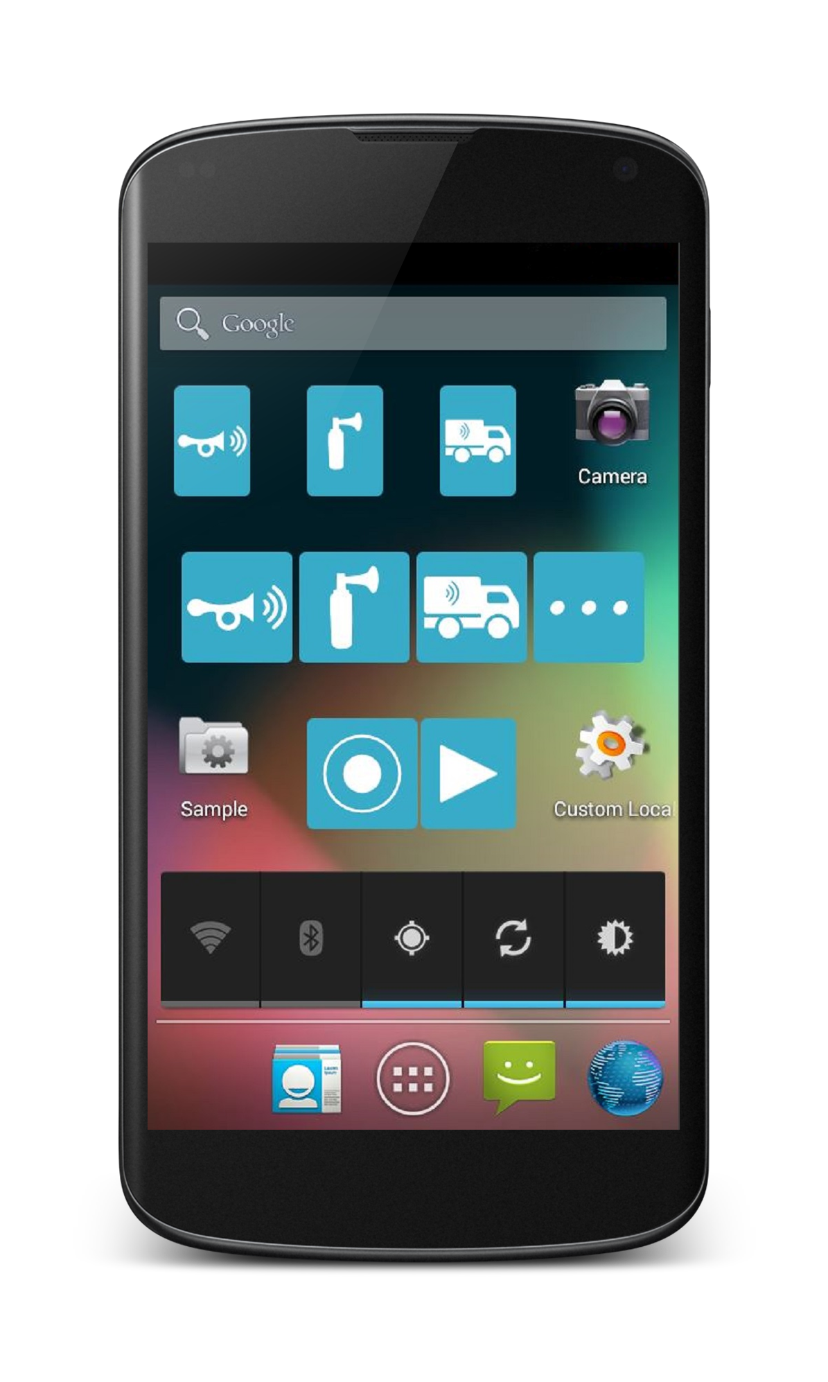 Android application Air Horn Widget screenshort