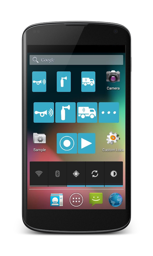 Android application Air Horn Widget screenshort