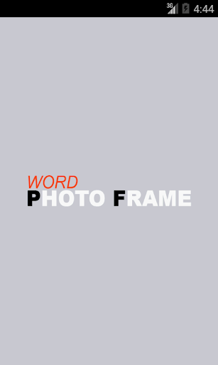 Word Photo Frame