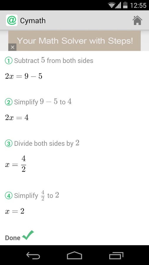 Cymath - Math Problem Solver - Android Apps On Google Play