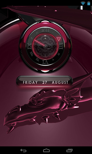 【免費生活App】Bordeaux Dragon Clock Widget-APP點子