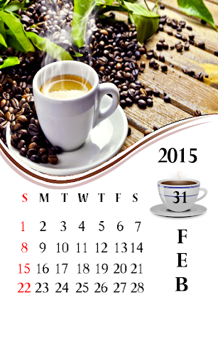 【免費生活App】Coffee Cup 2015 Calendar-APP點子