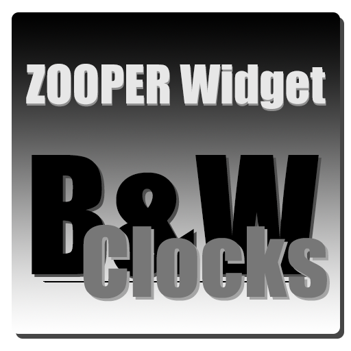 B&W Clocks Zooper Theme 個人化 App LOGO-APP開箱王