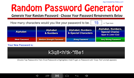 Random Password Generator