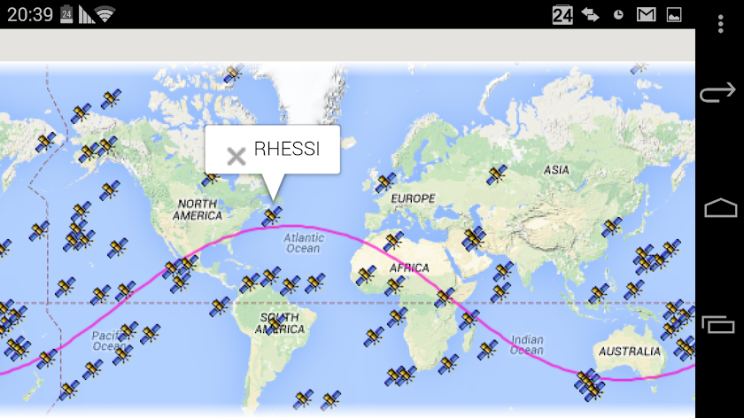 Satellite Tracker  &amp; Location Screen 3