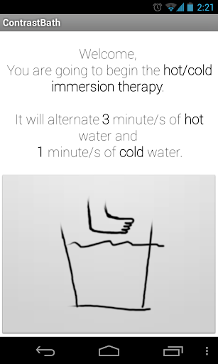 Contrast bath therapy