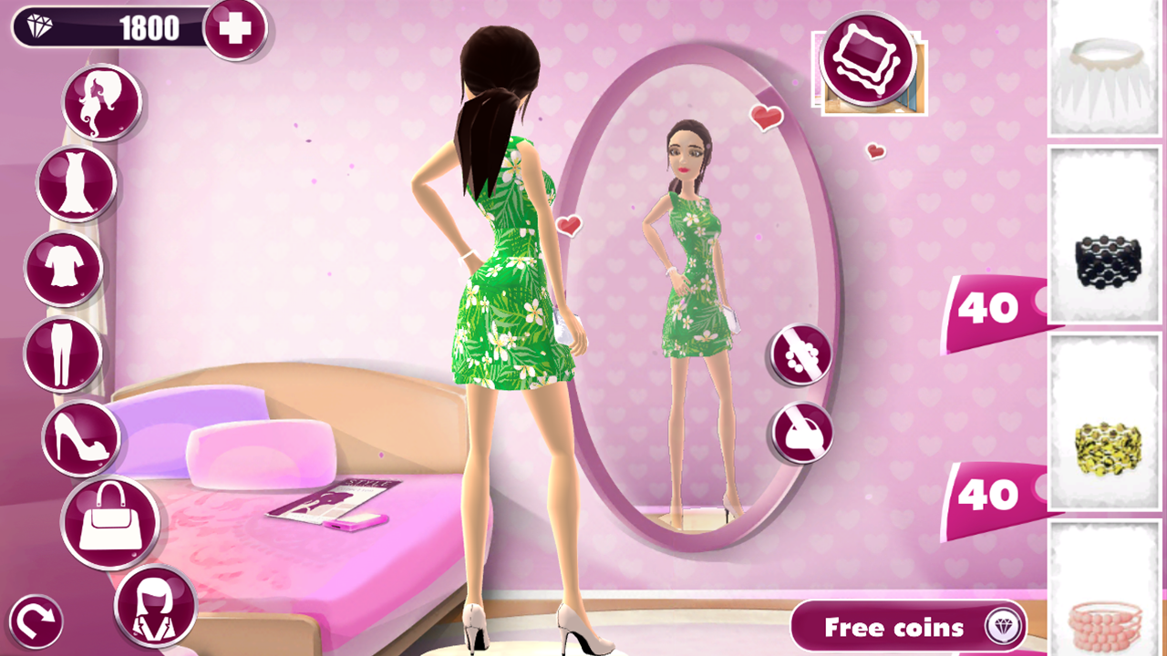   Jogo Vestir e Maquiar Meninas: captura de tela 