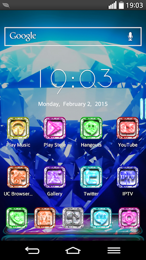 Next Launcher Theme CrystalM