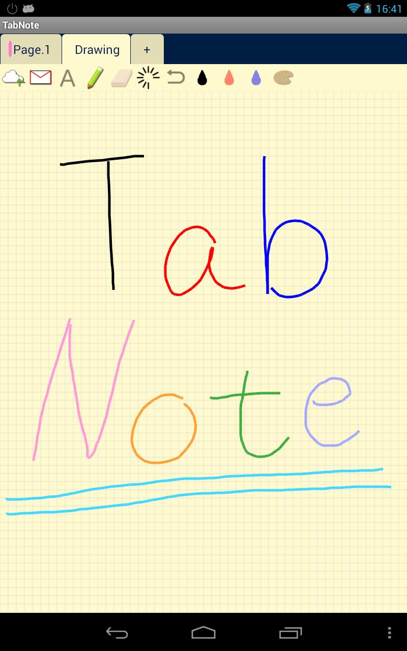 TabNote Screen 2