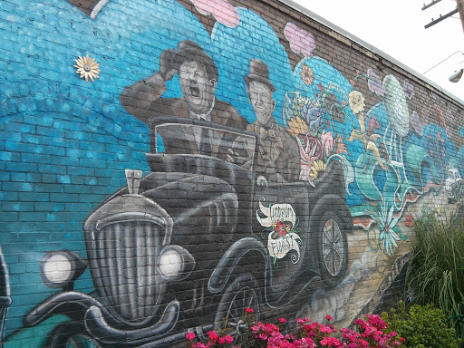 Laurel and Hardy Mural