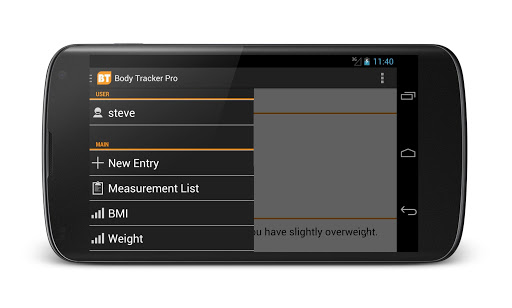 BT pro - weight bmi