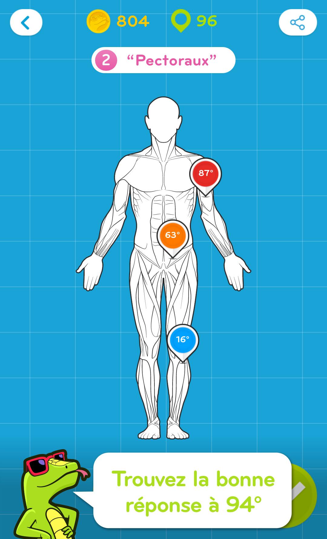 Android application 94 Degrees: fun trivia quiz screenshort