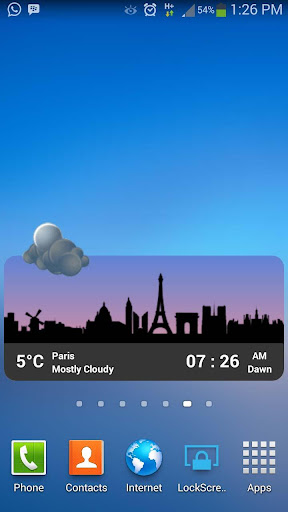 Metro Clock Widget