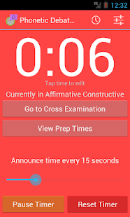 Phonetic Debate Timer Pro Screenshots 2