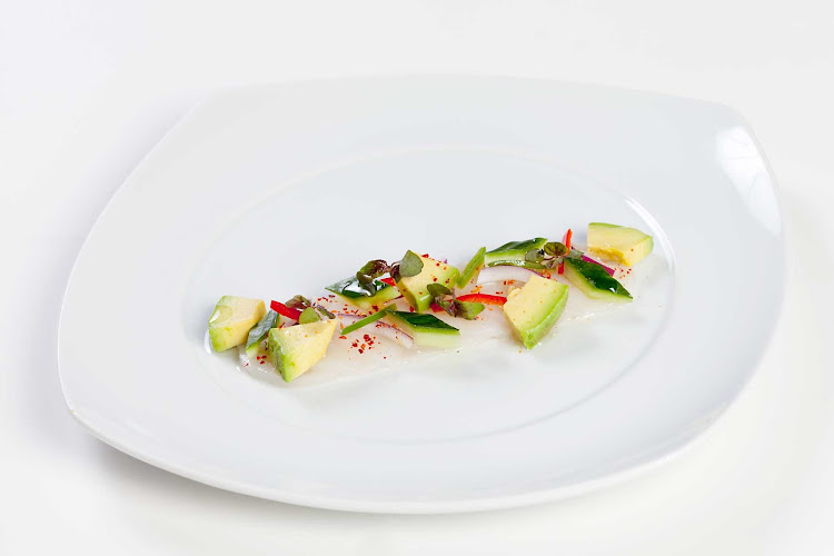 A dish prepared in Celebrity Cruises's Main Restaurant.