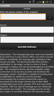 HushSMS Full Version - screenshot thumbnail