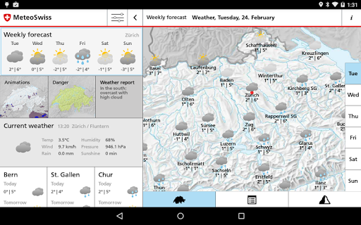 【免費天氣App】MeteoSwiss-APP點子