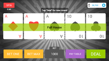 Video Poker APK Gambar Screenshot #3