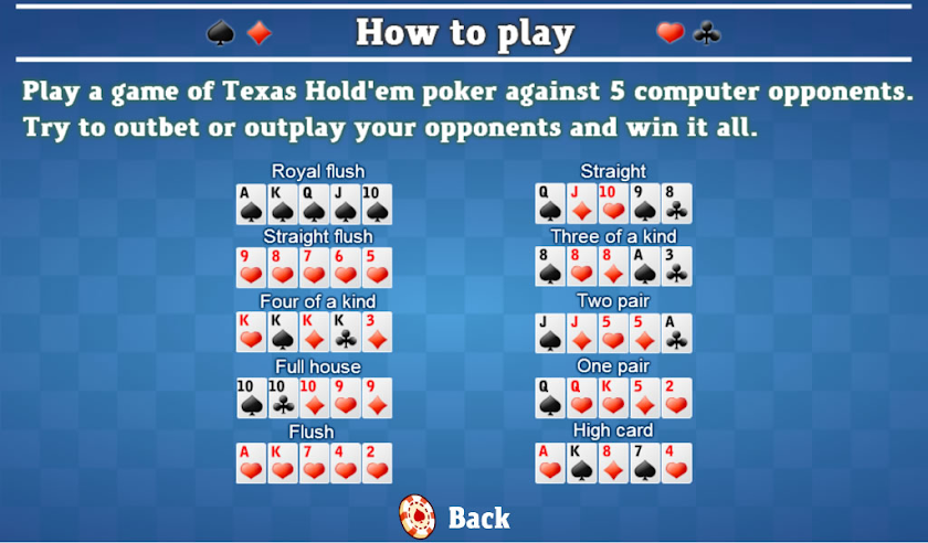 Vegas Poker Screen 1