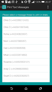 Print Text Messages - Free Screenshots 2